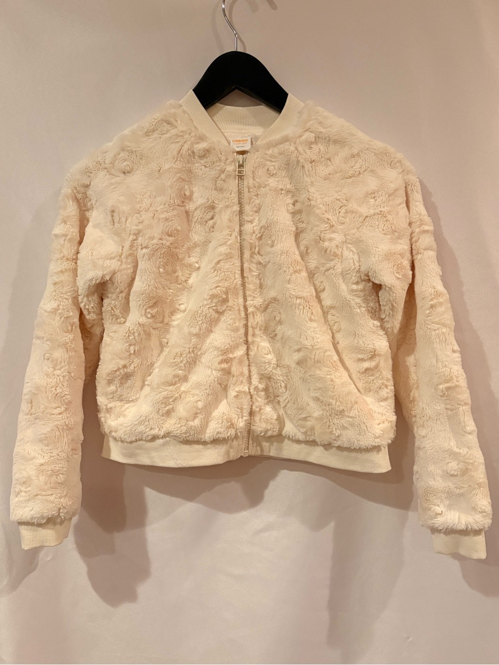 Gymboree Cream Faux-Fur Zip Jacket